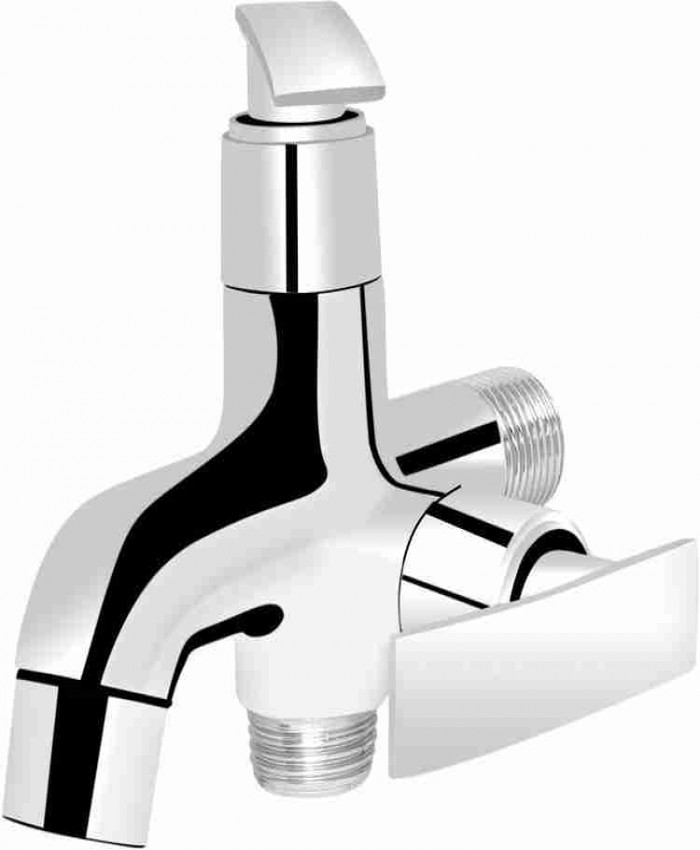 Bathroom Taps Supreme Bazaar DH2W-012 Premium Quality 2-Way Bib Tap Brass